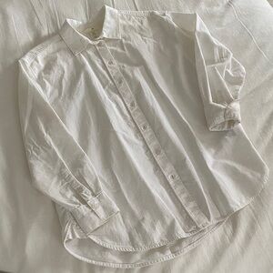 H&M White Oxford Oversized Button Down Shirt